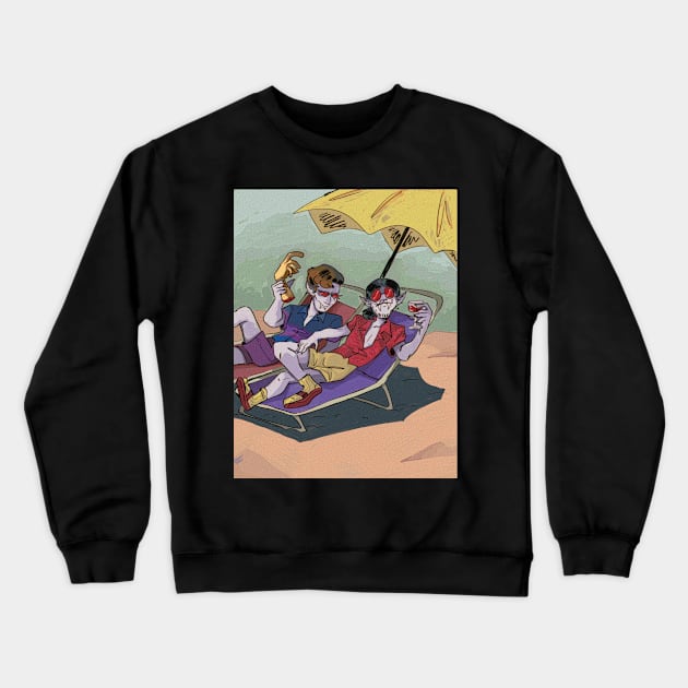 Hot Vampire Summer Crewneck Sweatshirt by thealstars